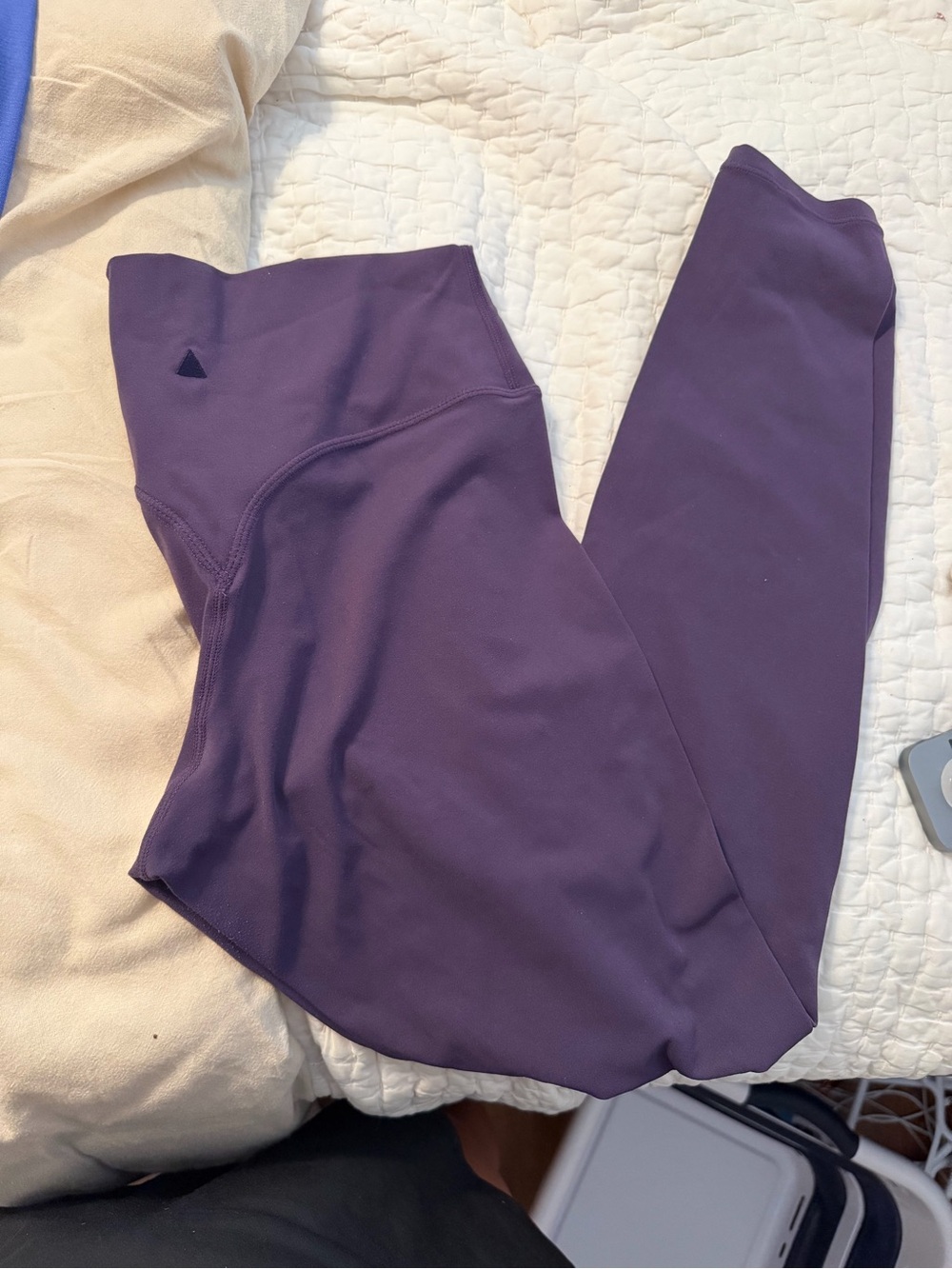 Girls' High-Rise Purple Active Leggings